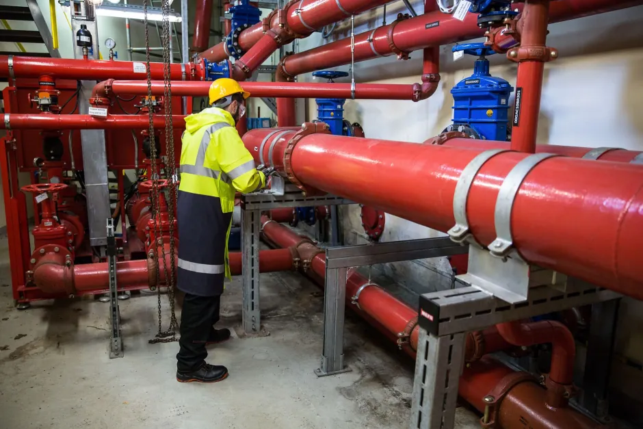 Pressure testing a gas installation in Mosman