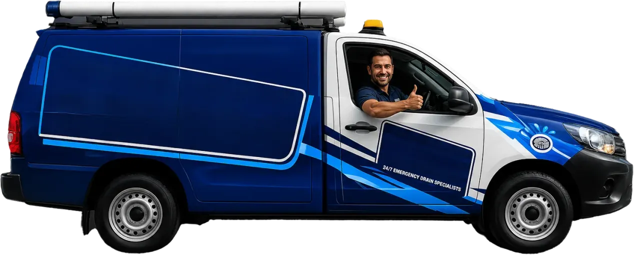 A licensed Mosman plumber heading out in the service van