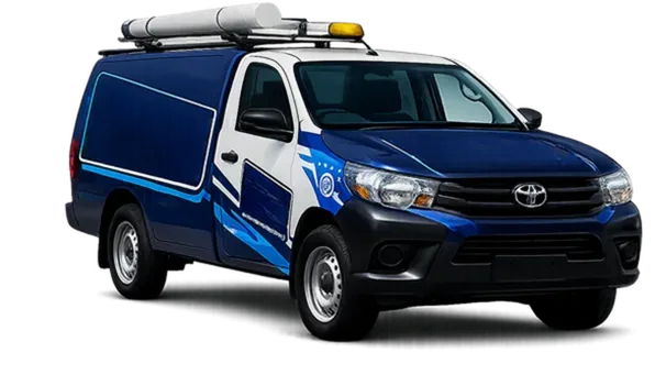 Licensed plumber van servicing Mosman