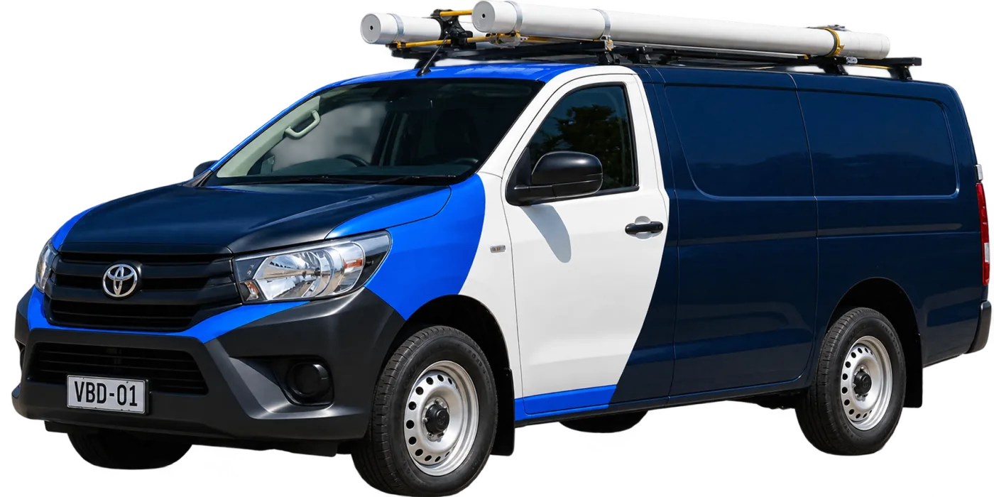 Our van, covering Mosman and the surrounding suburbs