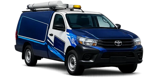 Service van on its way to a Mosman job